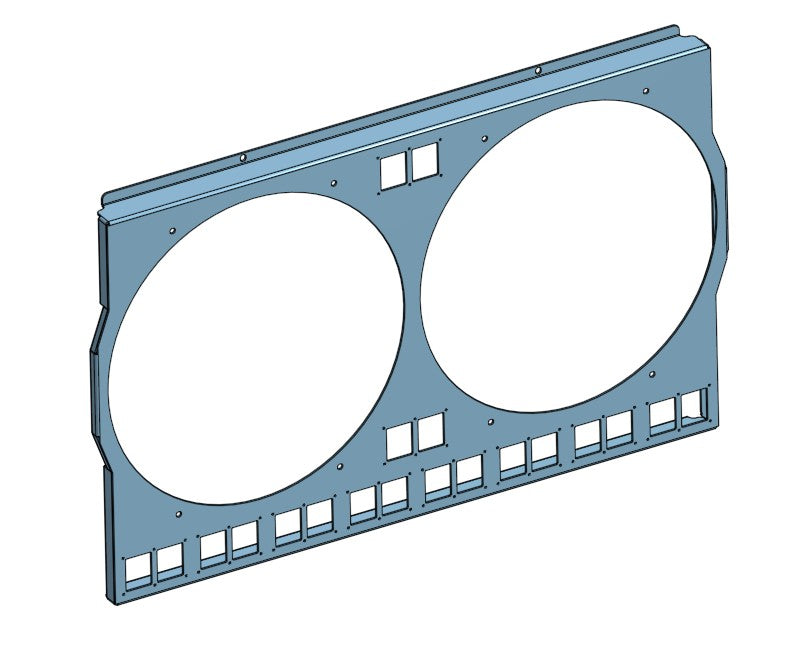 1967 to 1972 GM Trucks - Dual 14 inch fan Shroud - For Entropy Engineering Radiators