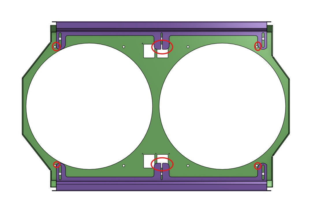 Custom BeCool Fan Shroud Kit WITH Dual 14" Proform Brushless fans replaces fan kit used on 81168