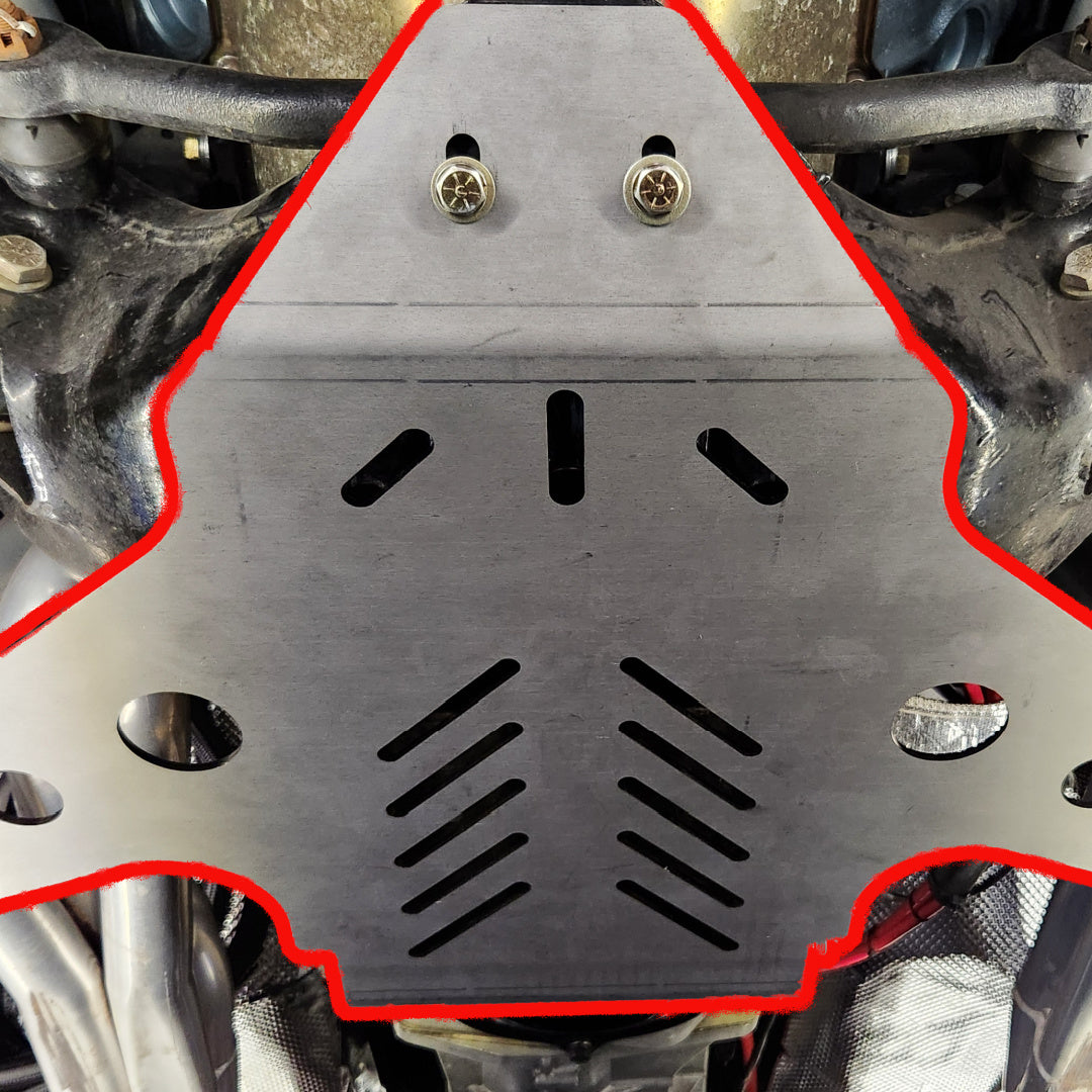 Oil Pan Protection plate for 1964 through 1972 GM A-Body's "FMG Skid Plate" with Replaceable Delrin Pads