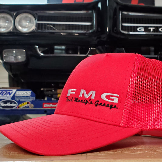 Fast Monty's Garage FMG Logo Hat - RAD (RED)
