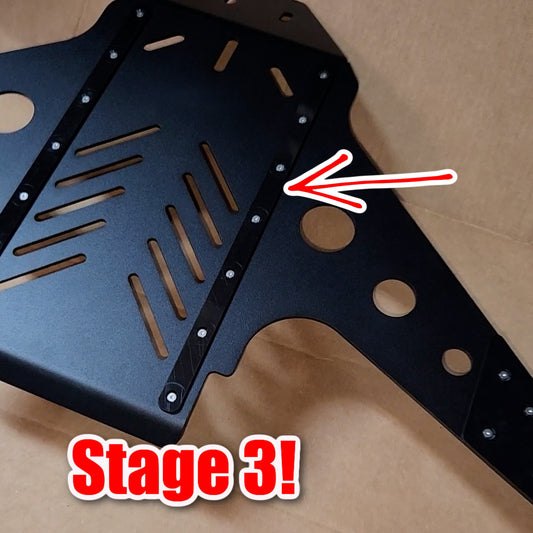 STAGE 3 - Oil Pan Protection Plate for 1964 through 1972 GM A-Body's "FMG Skid Plate" with Replaceable Delrin Pads